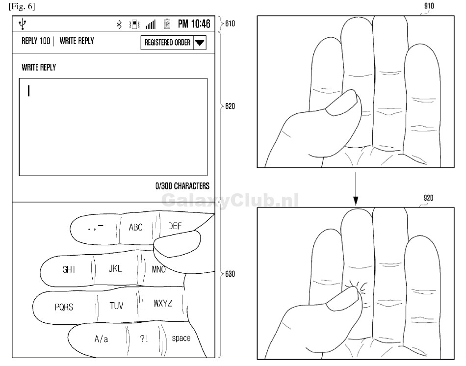samsung augmented reality hand keyboard