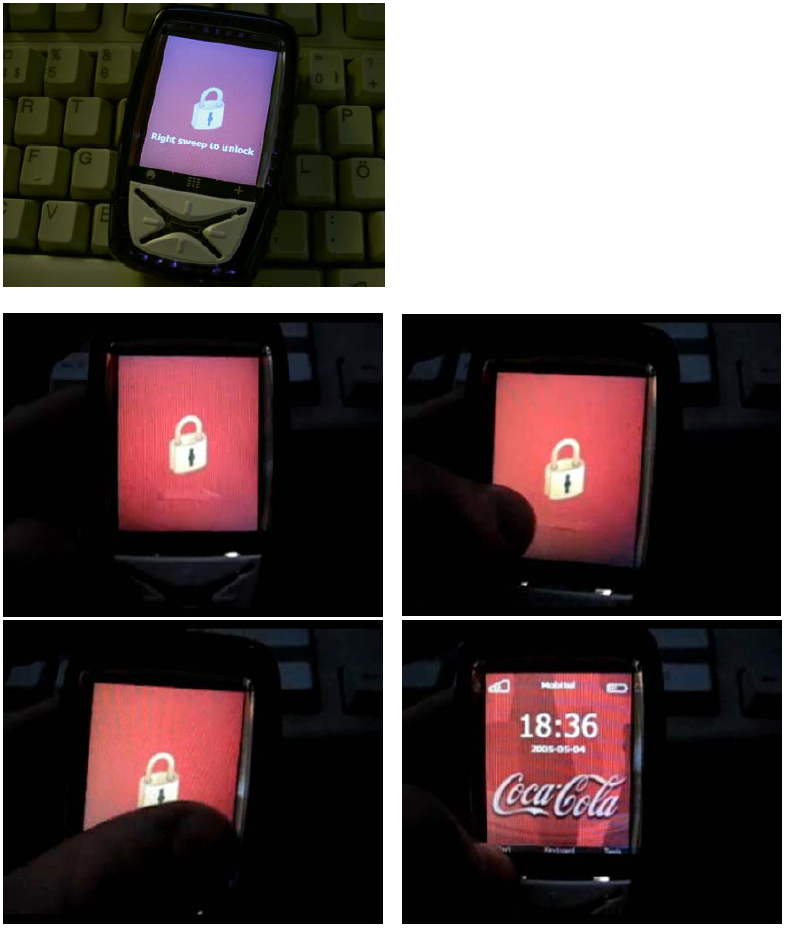 Neonode N1m slide to unlock