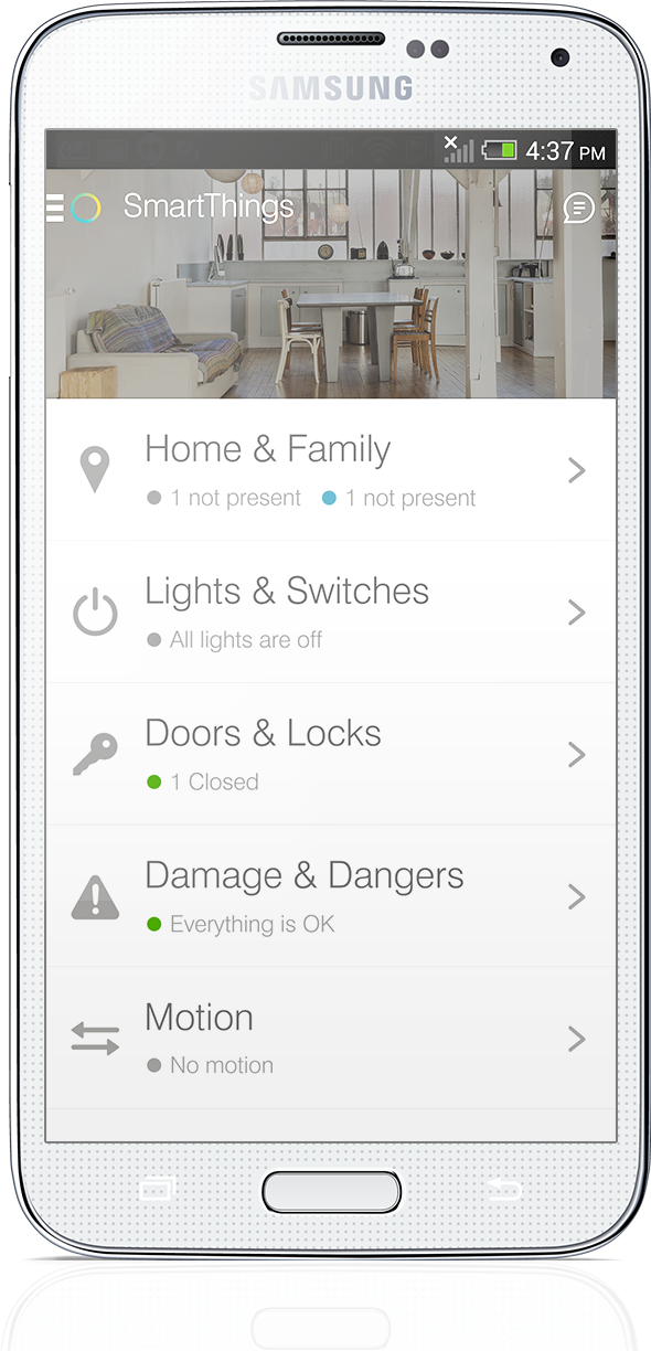SmartThings Galaxy S5