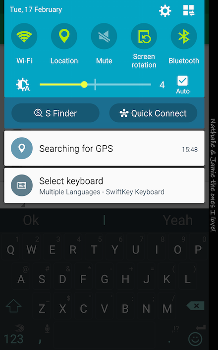 Galaxy Note Edge Mute Mode Lollipop