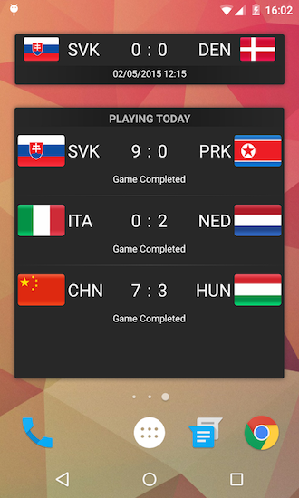 IIHF widget