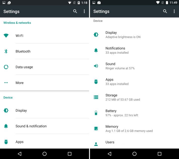 Nougat-Settings-Menu