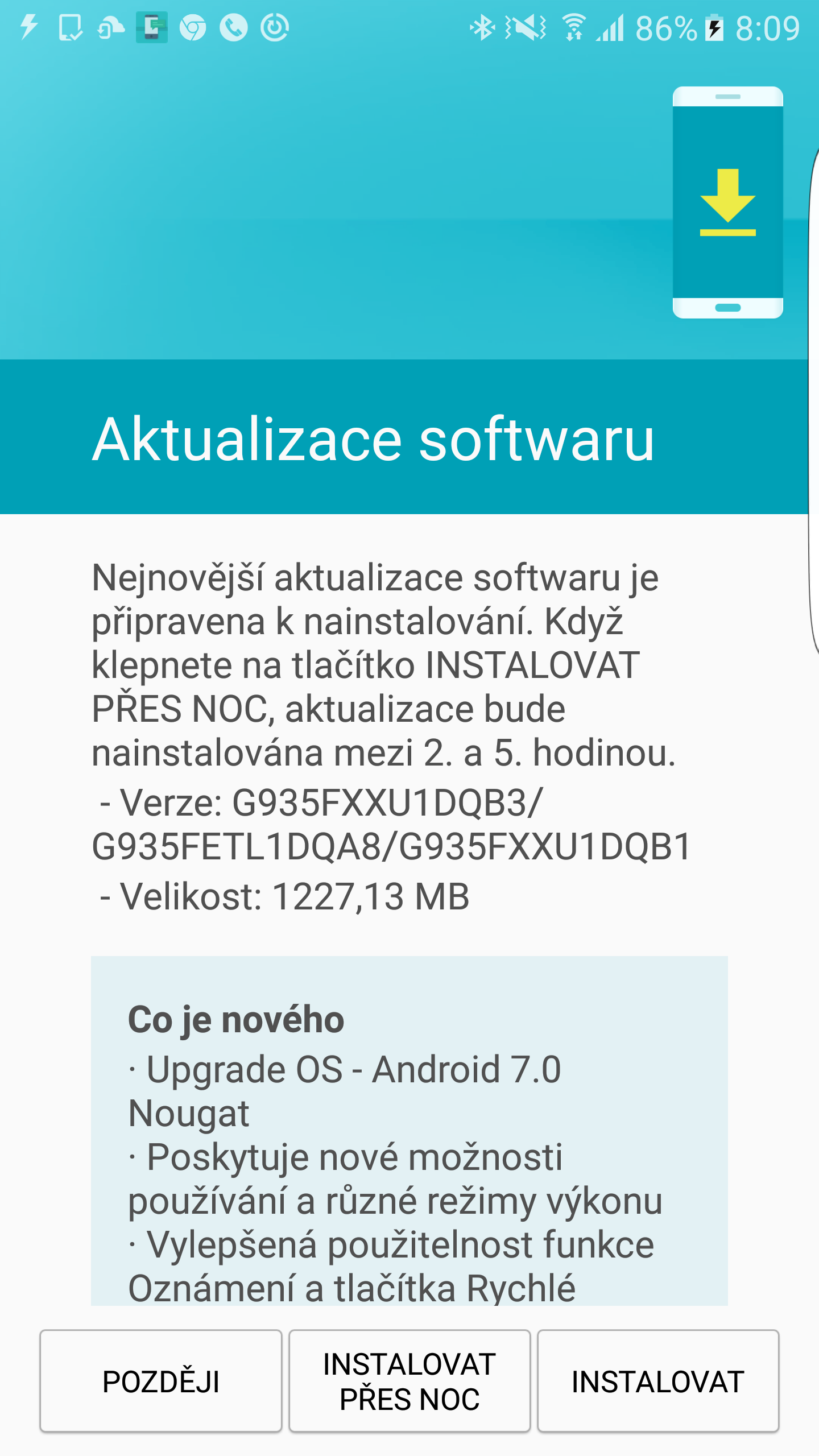 Android 7.0 Nougat Galaxy s7 edge Czech republic 2 Android 7