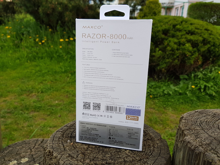Powerbanka Maxco Razor baleni 4