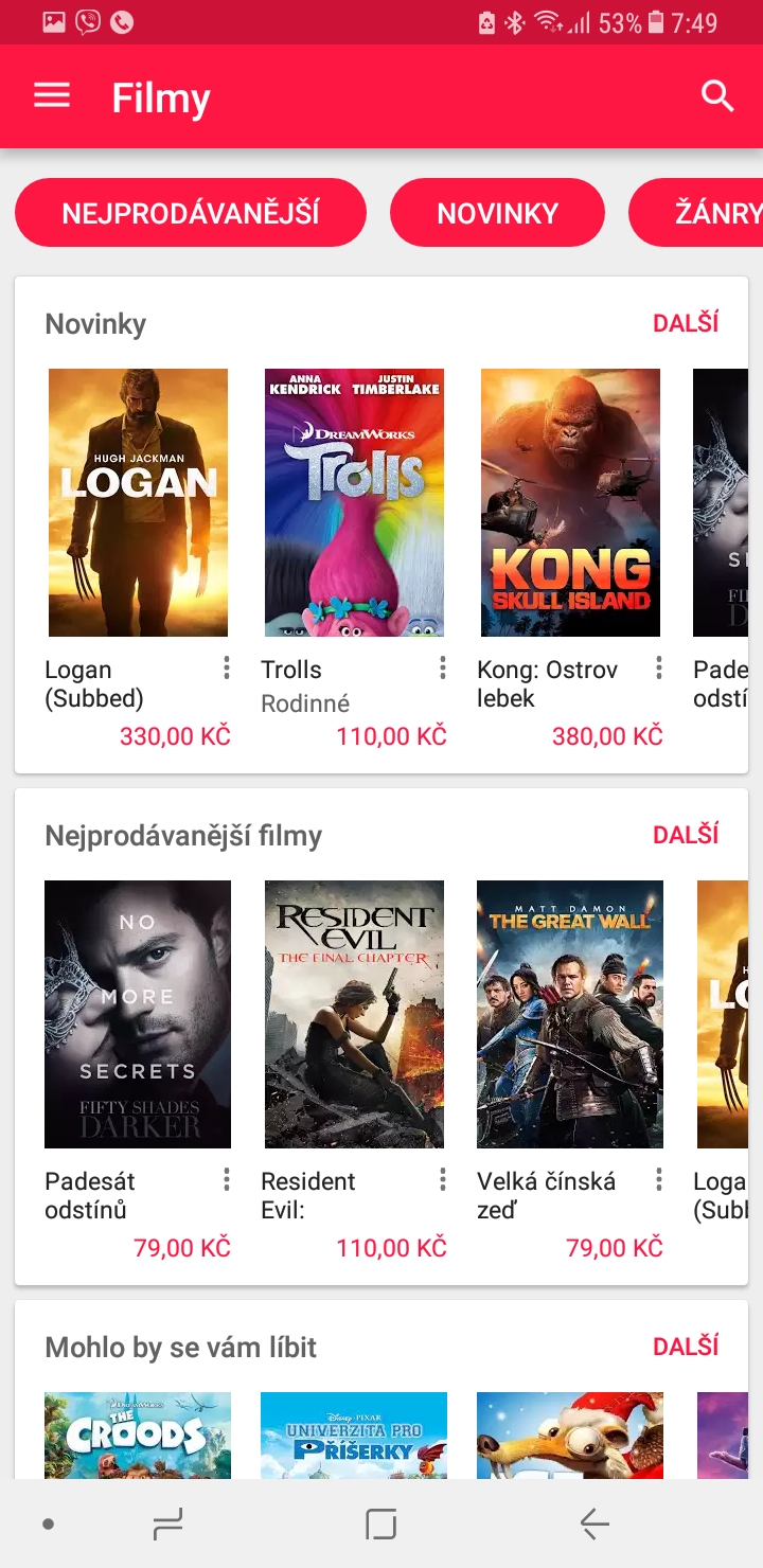 10 Google Play Filmy se zobrazenžm navigaün°m panelem