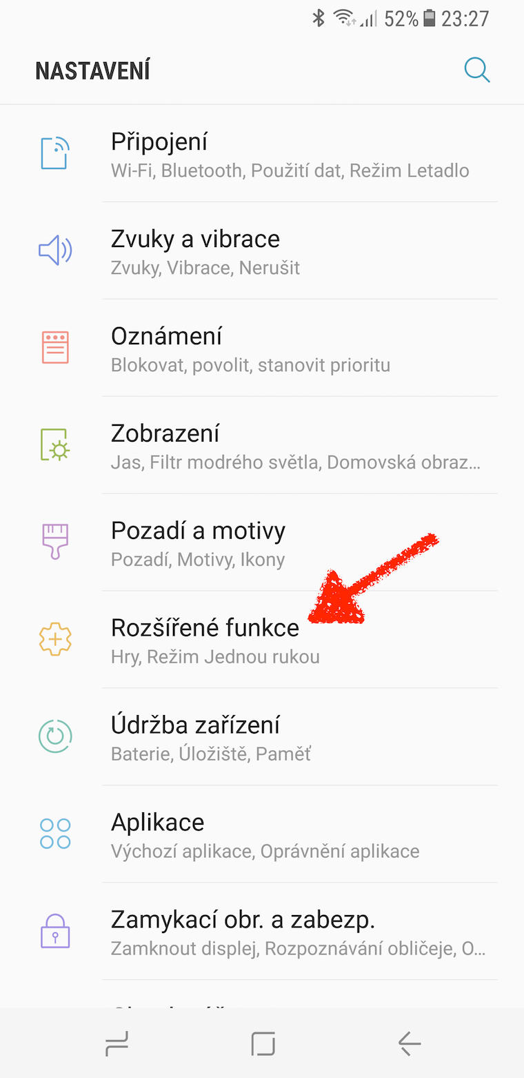 Galaxy S8 snimek obrazovky 4