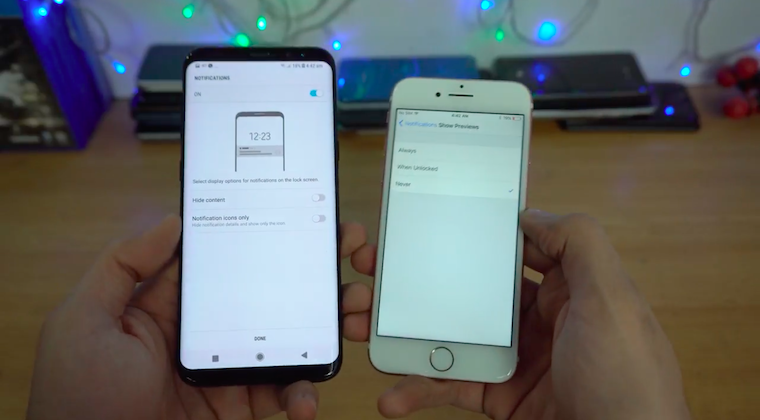 iOS 11 Android notifikace 1