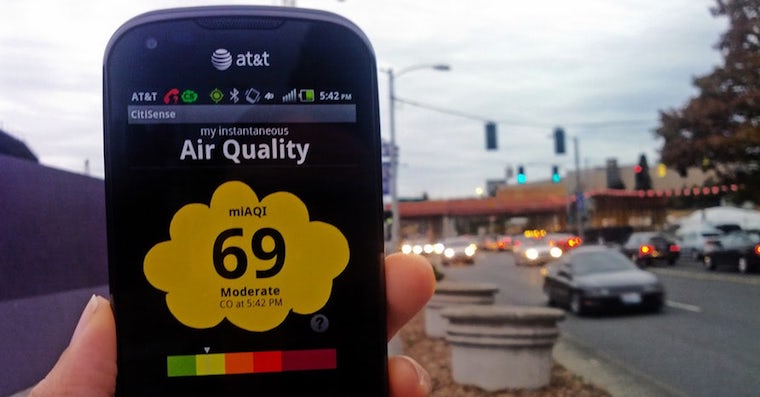 Air quality smartphone sensor Air quality smartphone sensor