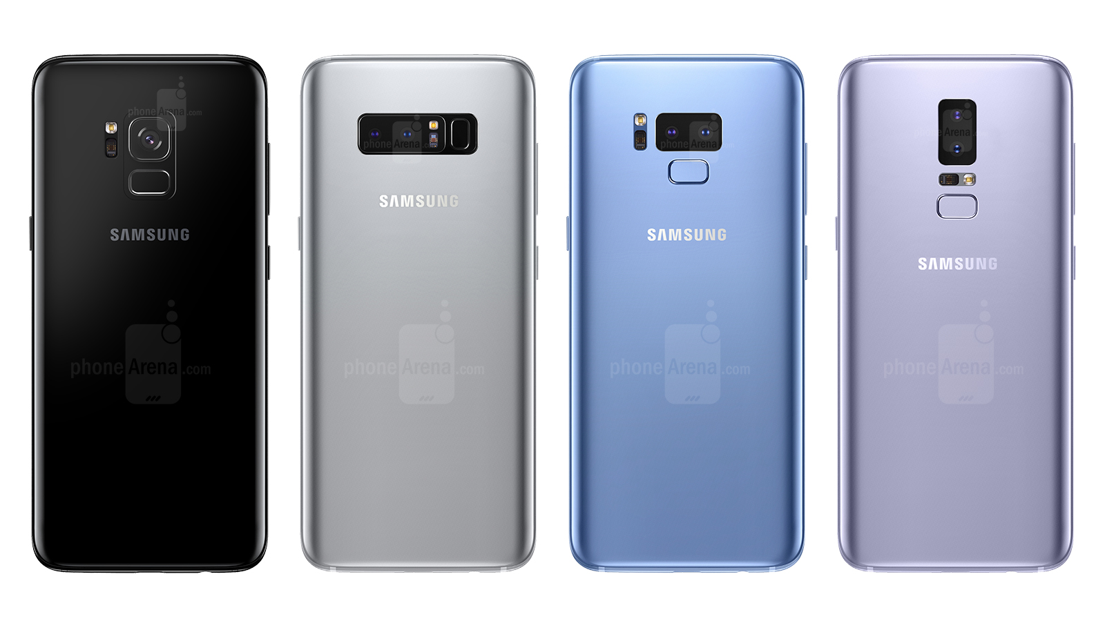 Galaxy-S9-concept-in-different-colors-and-camerafingerprint-scanner-placement-variations