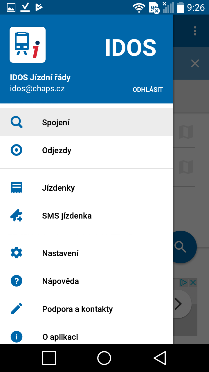 Jizdni rady IDOS aktualizace 7 Jizdni rady IDOS aktualizace 7