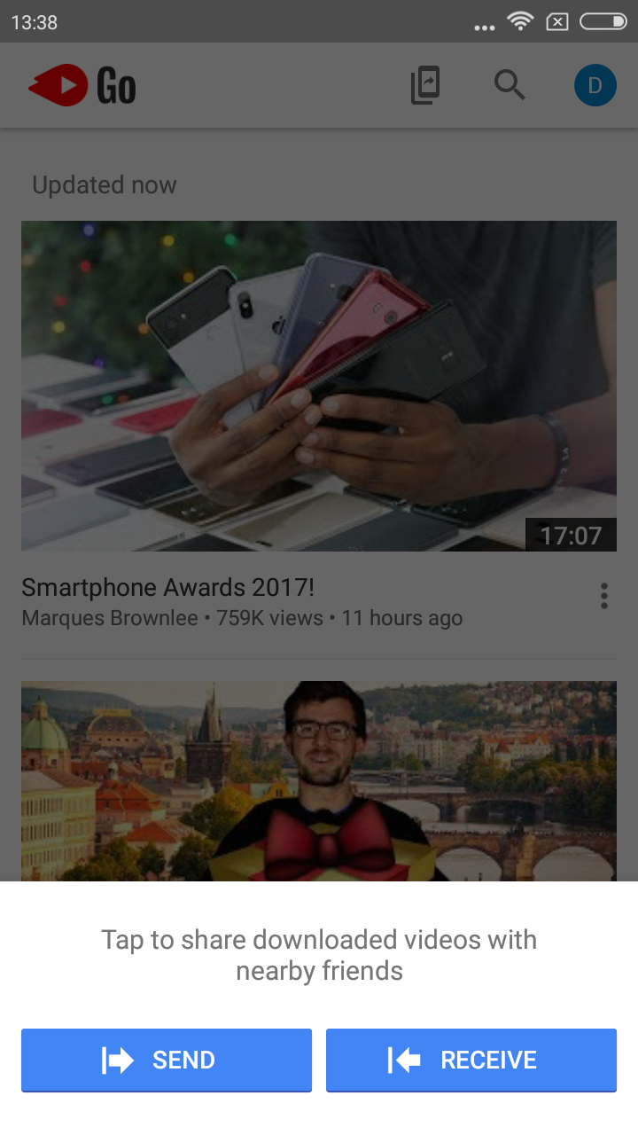 YouTube Go app 1