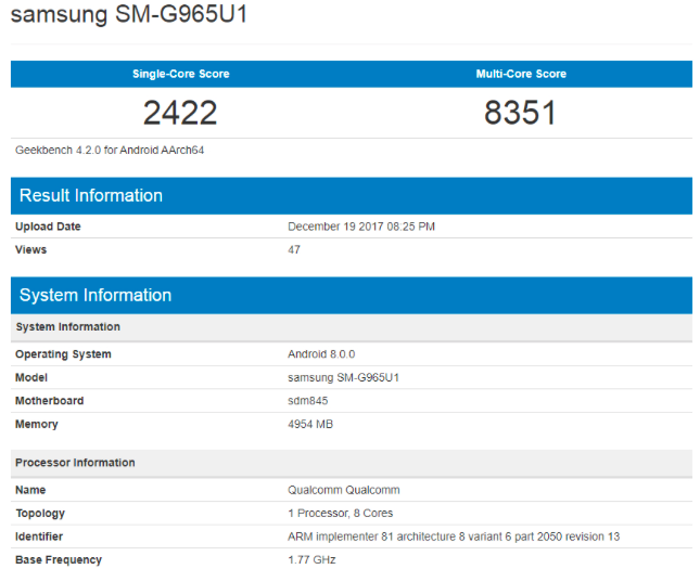 galaxy s9 benchmark galaxy s9 benchmark