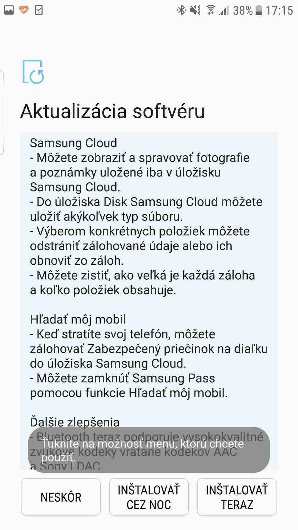 Galaxy S7 Oreo update 5 Galaxy S7 Oreo update 5
