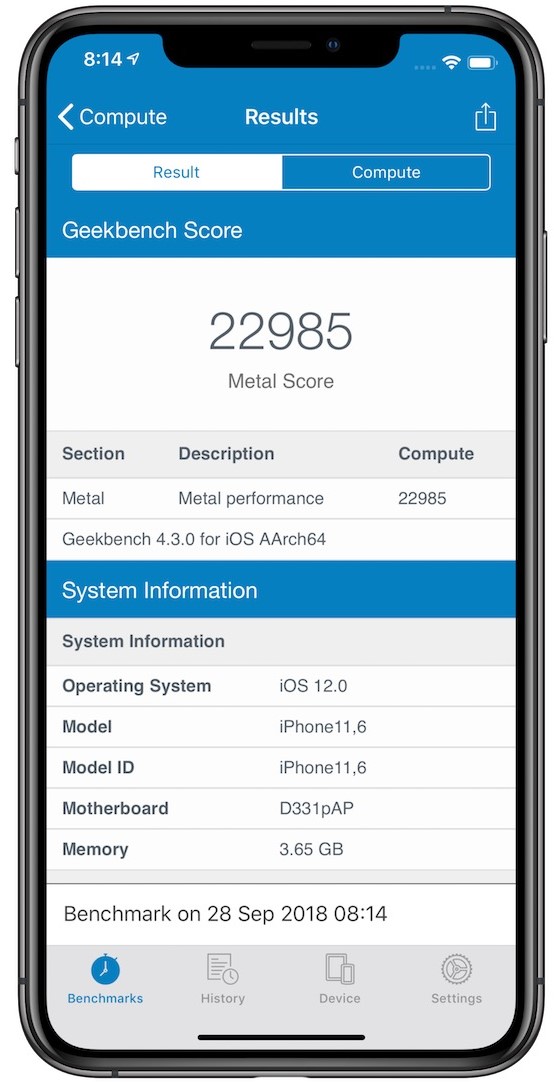 iphone xs benchmark II 3