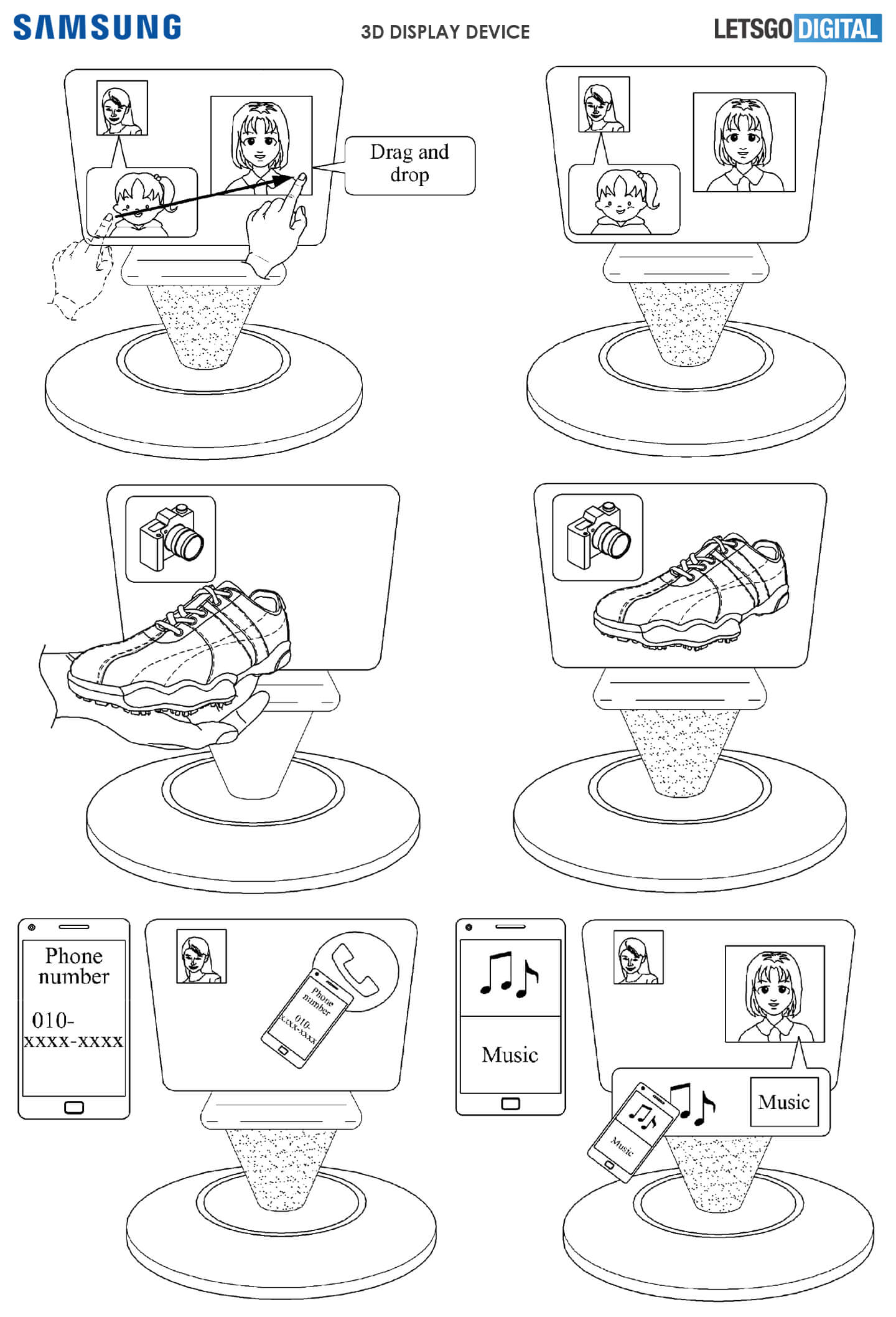 samsung 3d displej patent
