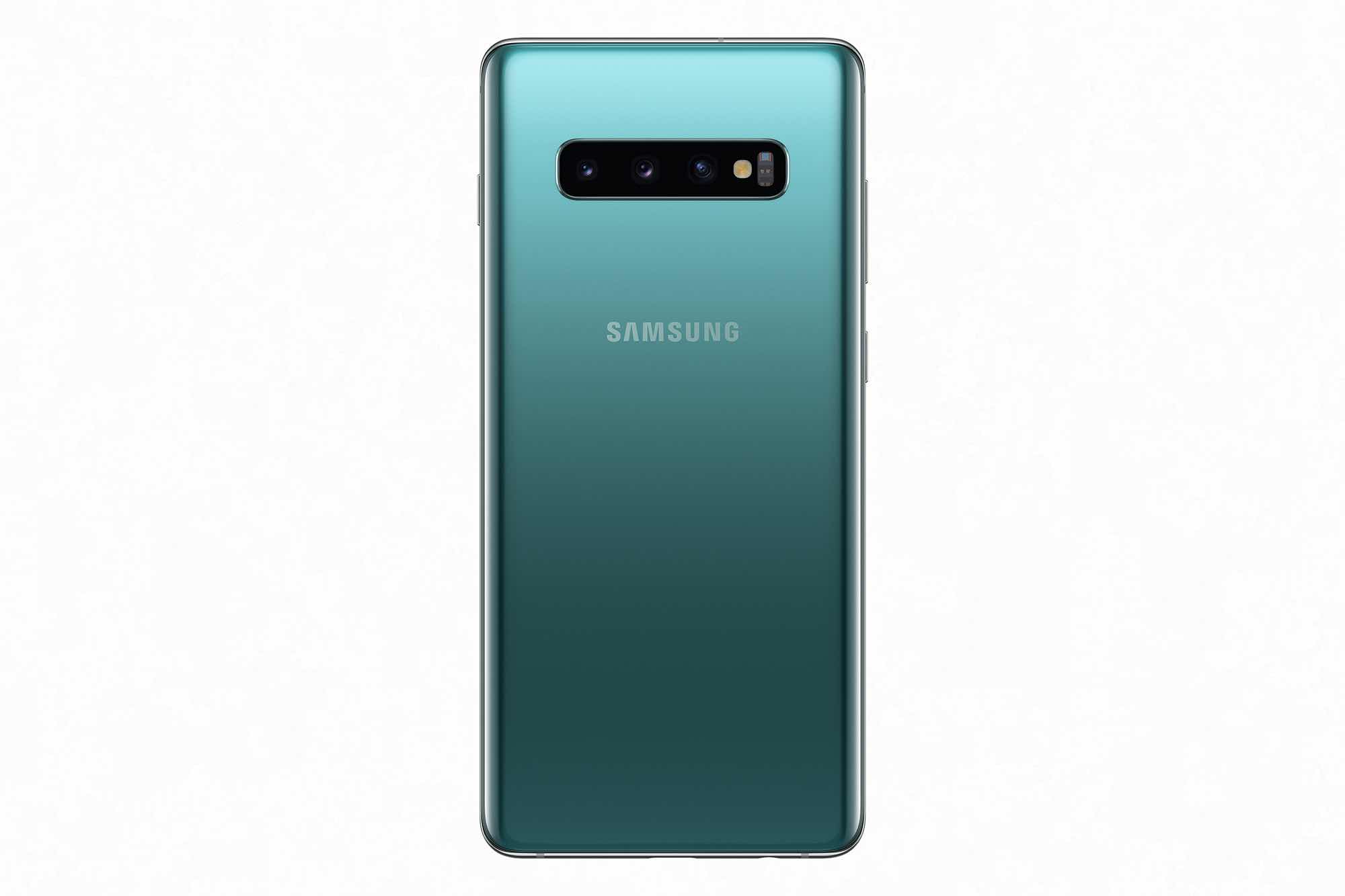Galaxy S10 Prism Green back1 squashed