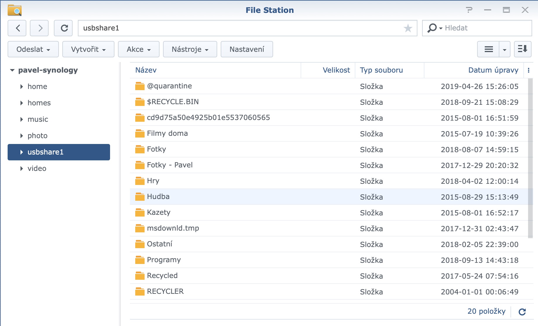 synology data prenos7