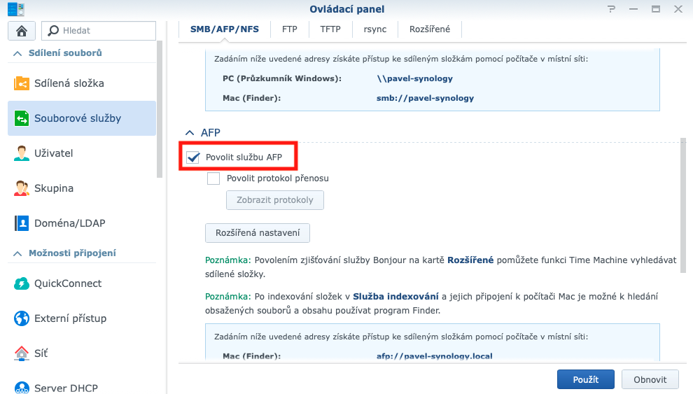 time machine synology10