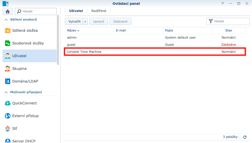 time machine synology8