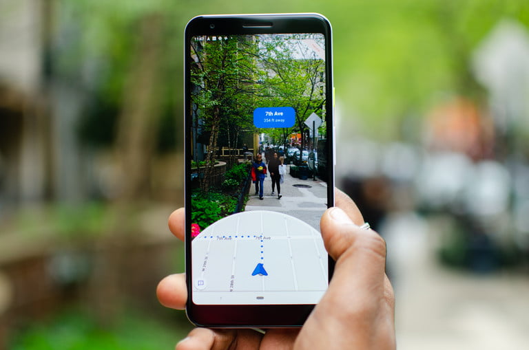 Google Mapy AR navigace DigitalTrends Google Mapy AR navigace DigitalTrends