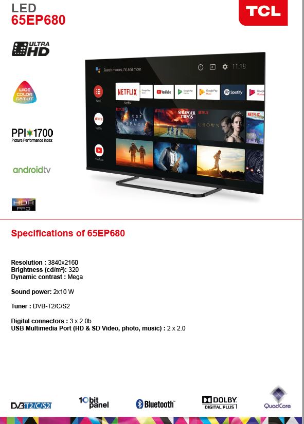 TCL EP68 productSheet page1