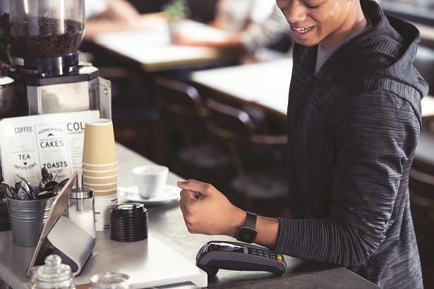 Lifestyle photo of Fitbit Versa 2.,,Photographer: Anais & Dax.