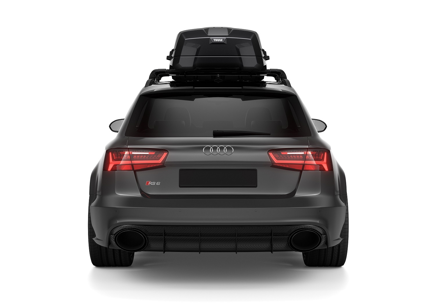 Thule Vector Large BlackMetallic OC FullCar Rear 613701