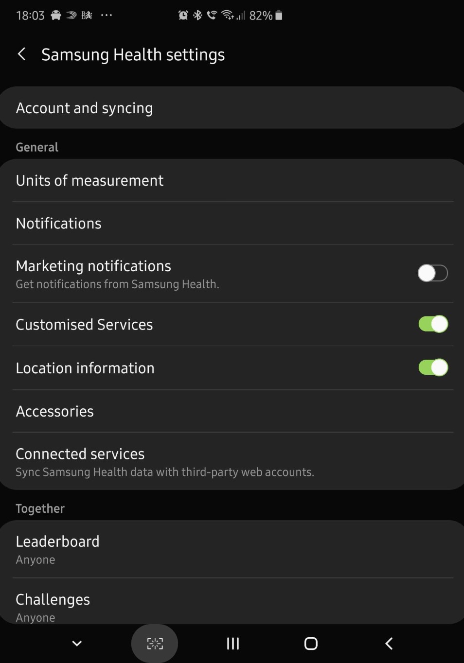 Samsung Health aktualizace 2