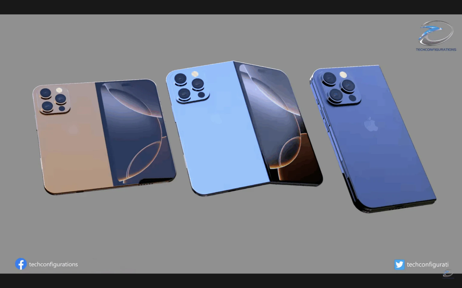 koncept skládacího iPhone Fold 8