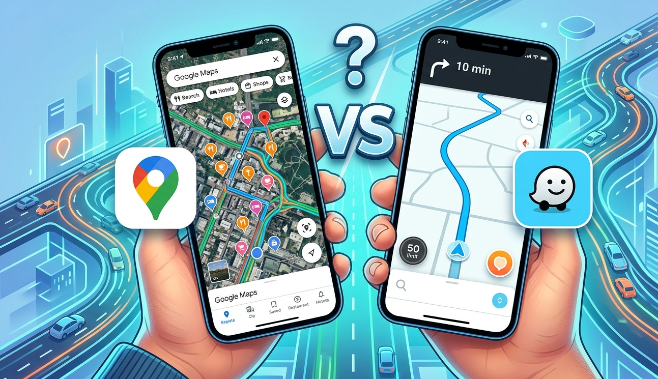 Waze vs. Mapy Google