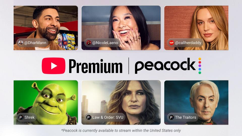 YouTube Peacock